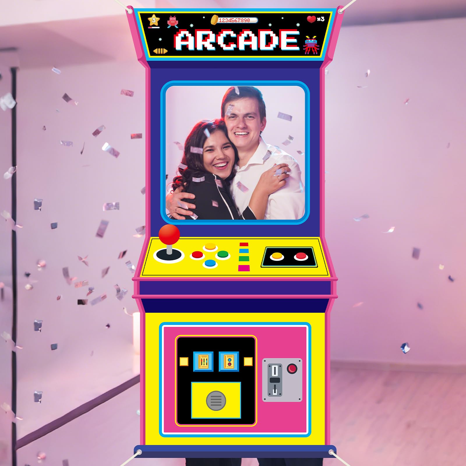 خلفية تصوير قماشية بتصميم ألعا - مراجعة Background Retro Gaming وسعره