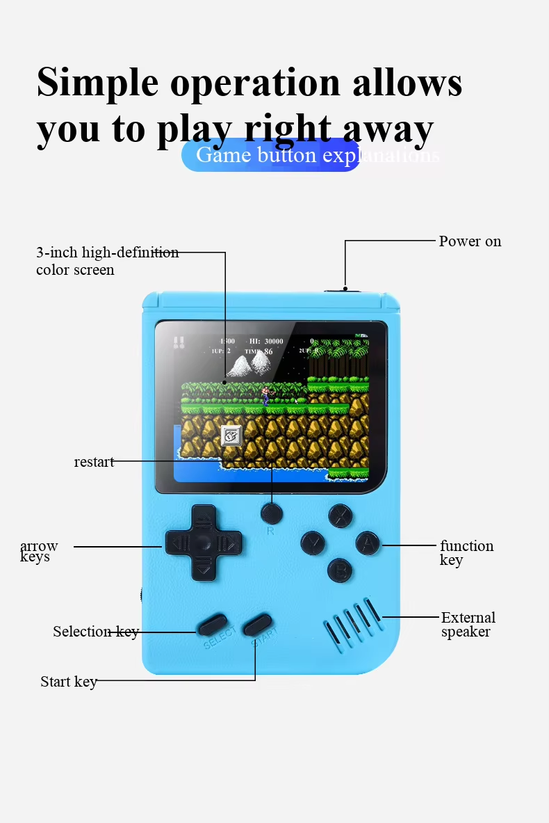 400 لعبة في 1 جهاز ألعاب محمول - مراجعة Retro Gaming Usb وسعره