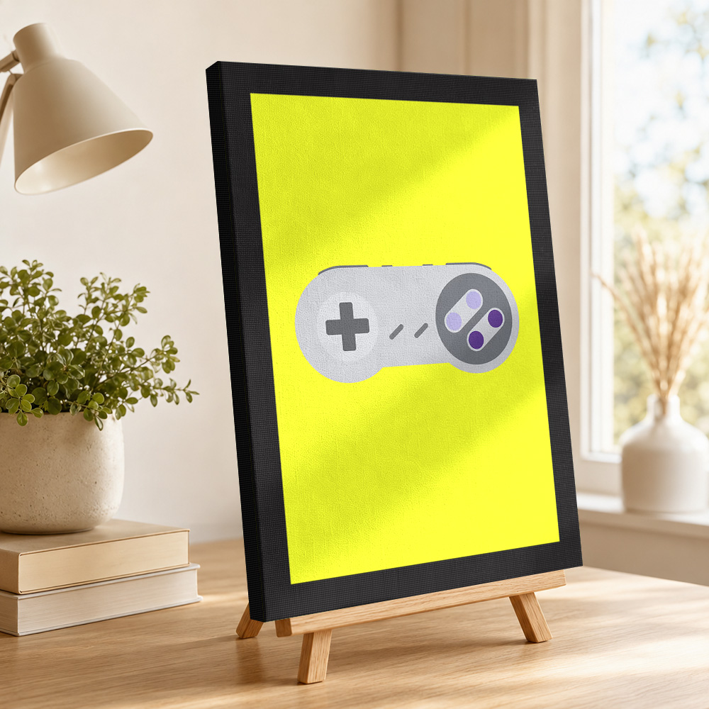 لوحة قماشية مطبوعة لجهاز تحكم  - مراجعة Background Retro Gaming وسعره