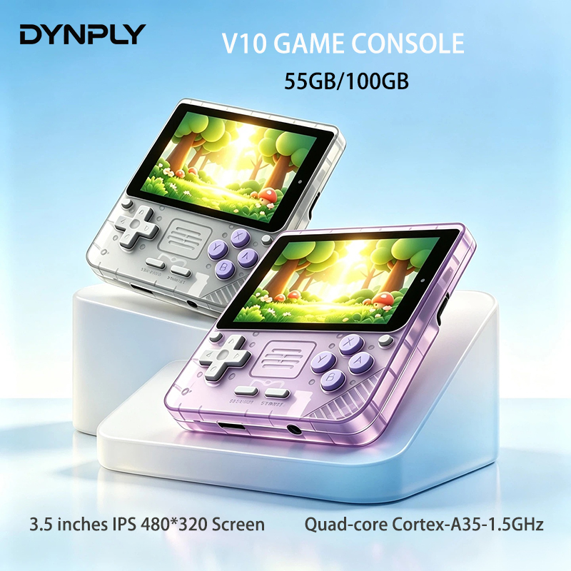 جهاز ألعاب محمول POWKIDDY V10  - مراجعة Retro Gaming Linux وسعره