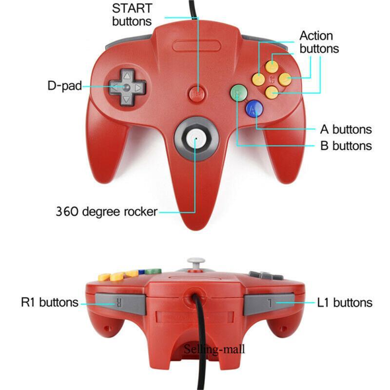N64 تحكم كلاسيكي USB سلكي عن ب - مراجعة Retro Gaming Usb وسعره