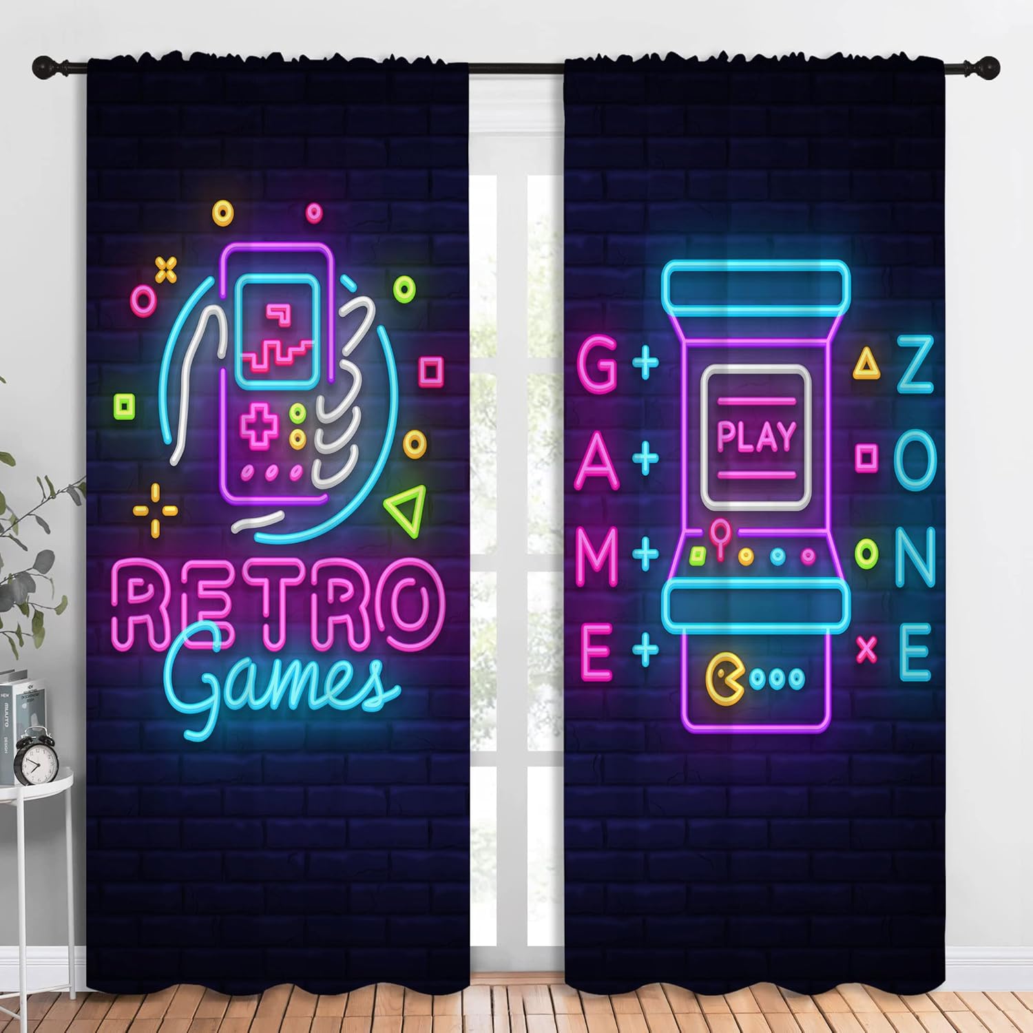 ستائر تعتيم بجيب قضيب لعبة Art - مراجعة Background Retro Gaming وسعره