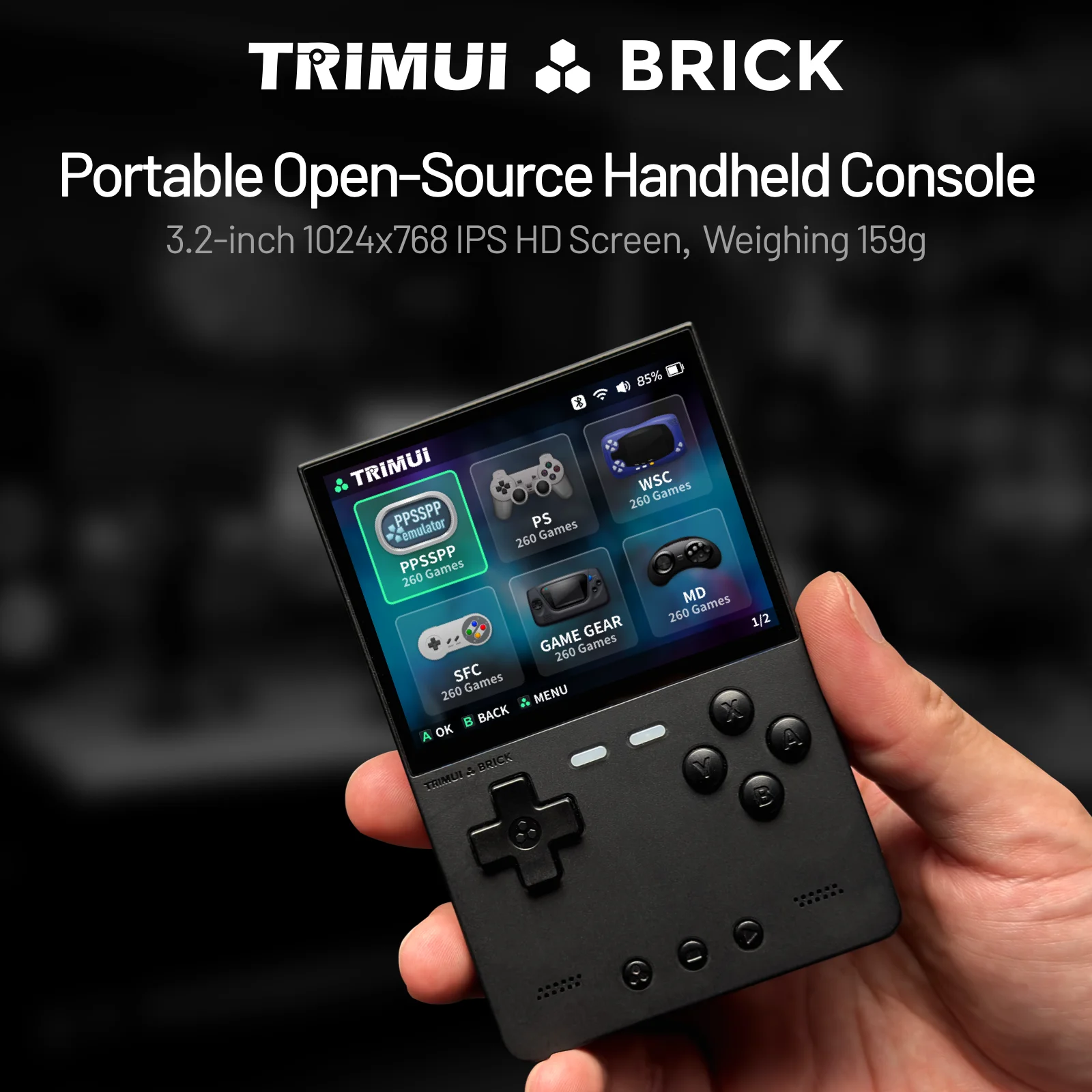 TRIMUI BRICK وحدة تحكم بجهاز ل - مراجعة Retro Gaming Usb وسعره