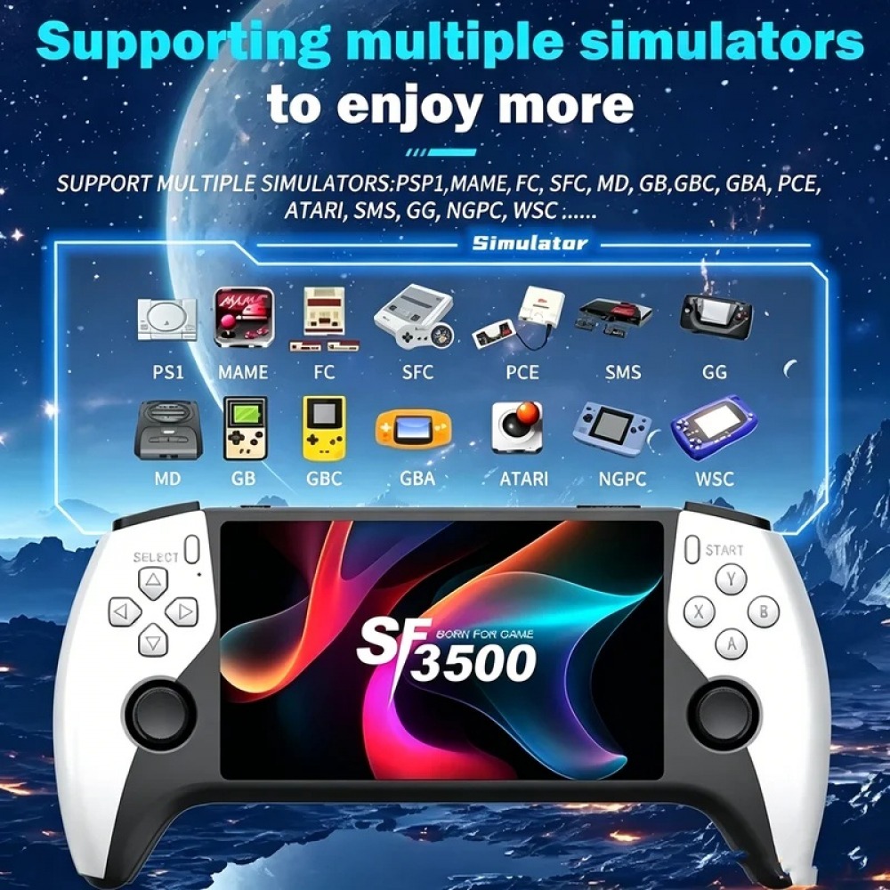جهاز ألعاب محمول SF3500 بشاشة  - مراجعة Retro Gaming Device Handheld وسعره