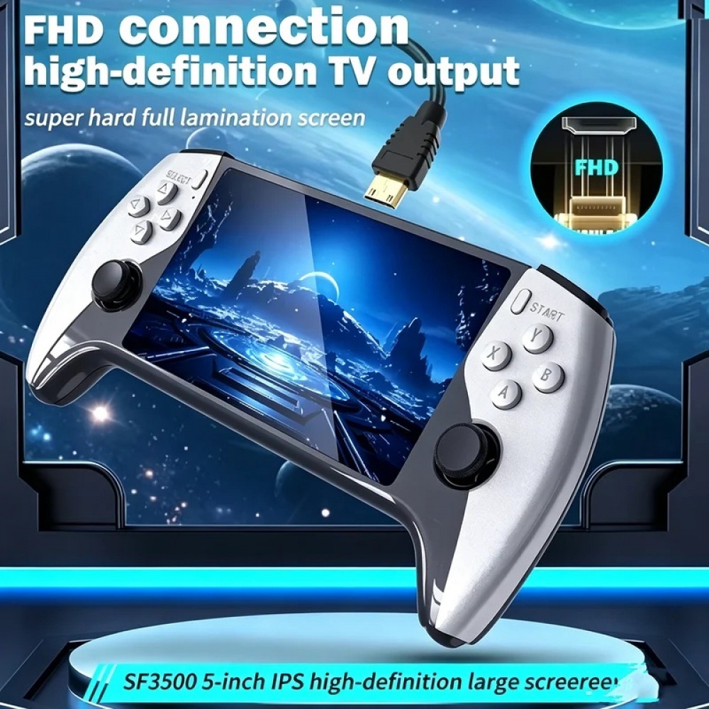 جهاز ألعاب محمول SF3500 بشاشة  - مراجعة Retro Gaming Device Handheld وسعره